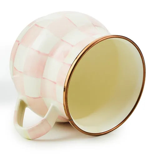 Rosy Check Enamel Mug (Mackenzie Childs)