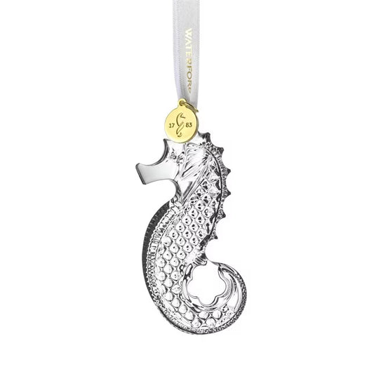 Hanging Seahorse Ornament (Waterford Crystal)