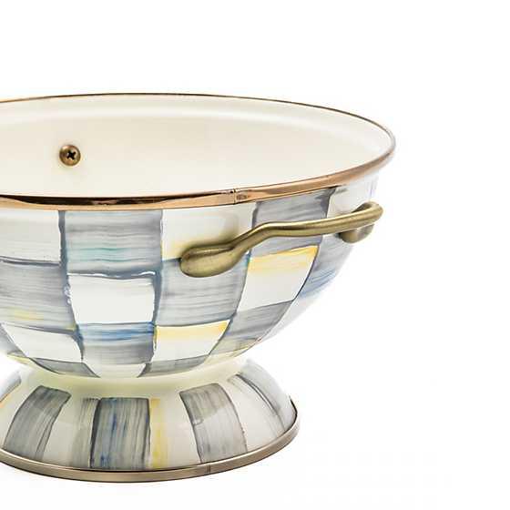 Sterling Check Enamel Almost Everything Bowl (Mackenzie Childs) - Gallery Gifts Online 