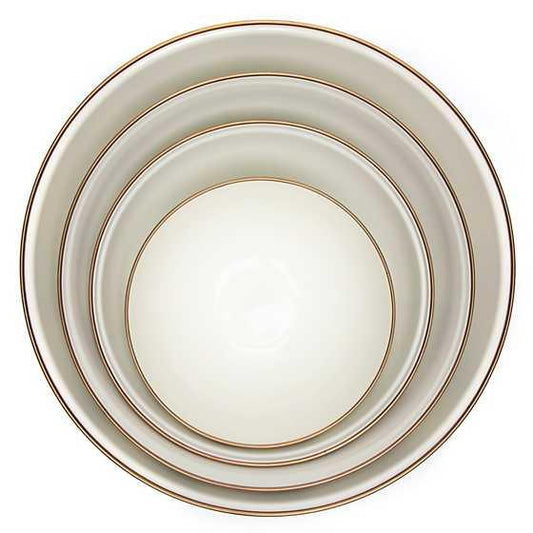 Sterling Check Enamel Everyday Bowl - Extra Large (Mackenzie Childs) - Gallery Gifts Online