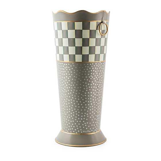 Sterling Check Umbrella Stand (Mackenzie Childs) - Gallery Gifts Online