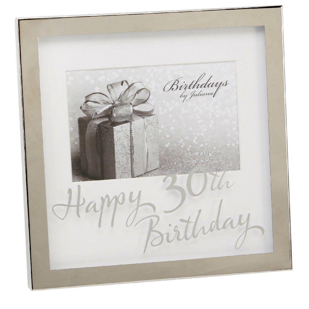 30th 6x4 Mirror Photo Frame (Widdop) - Gallery Gifts Online