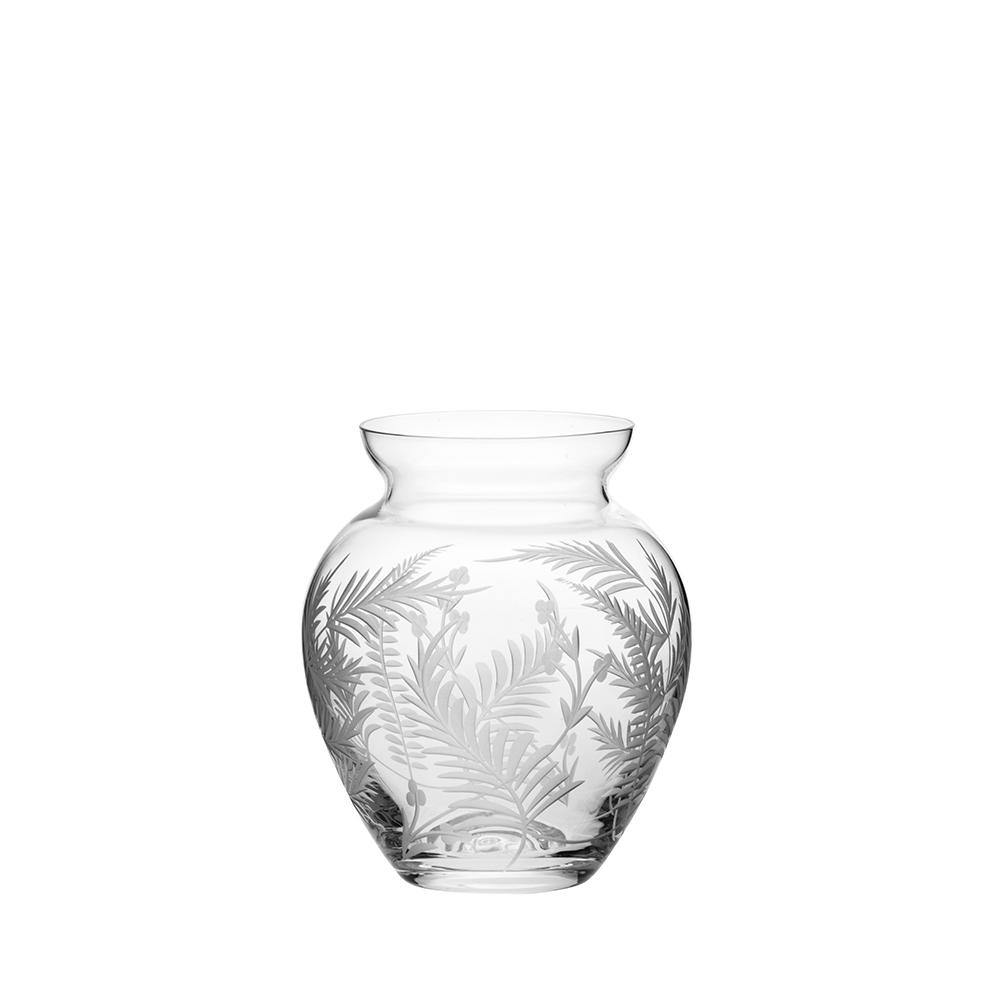 4" Posy Vase - Woodland Fern (Royal Scot Crystal) - Gallery Gifts Online