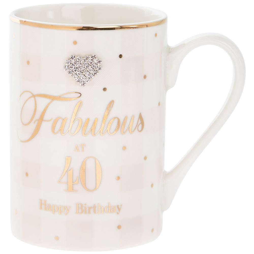40th Birthday Mug (Leonardo) - Gallery Gifts Online