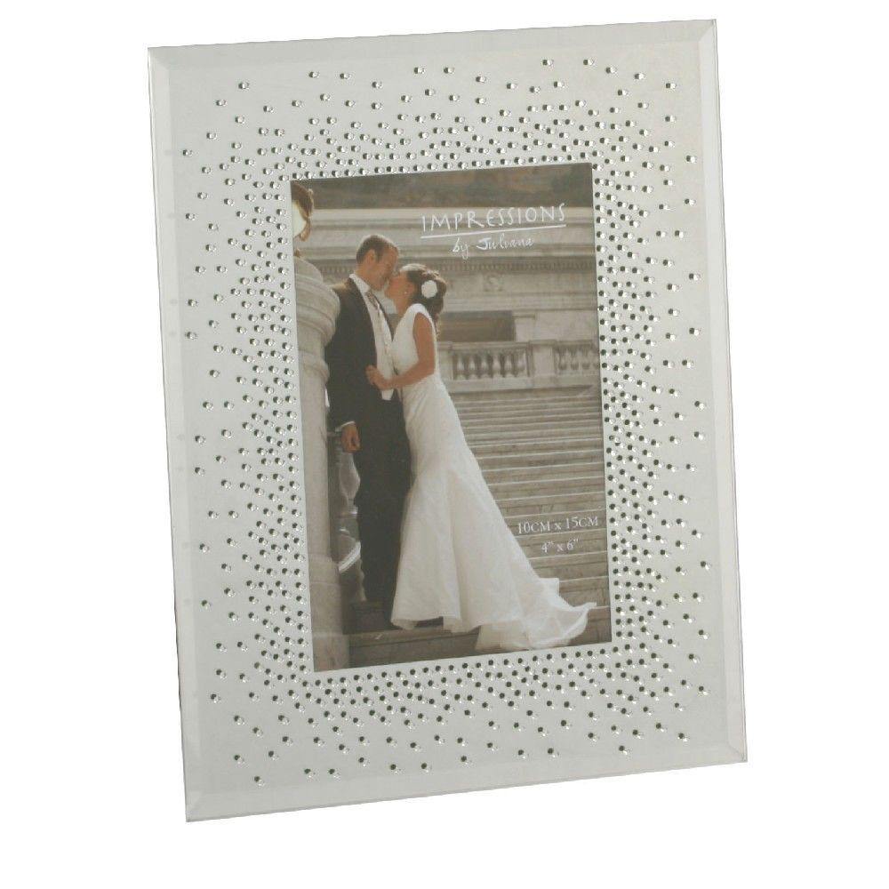 4x6 Wedding Mirror Photo Frame (Widdop) - Gallery Gifts Online