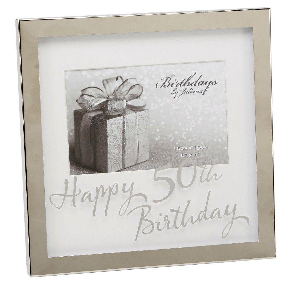 50th 6x4 Mirror Photo Frame (Widdop) - Gallery Gifts Online