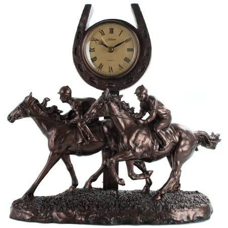 Two Horses Galloping Clock - Gallery Gifts Online