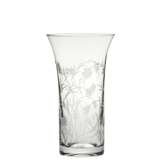 8" Flared Vase - Meadow Flowers (Royal Scot Crystal) - Gallery Gifts Online 