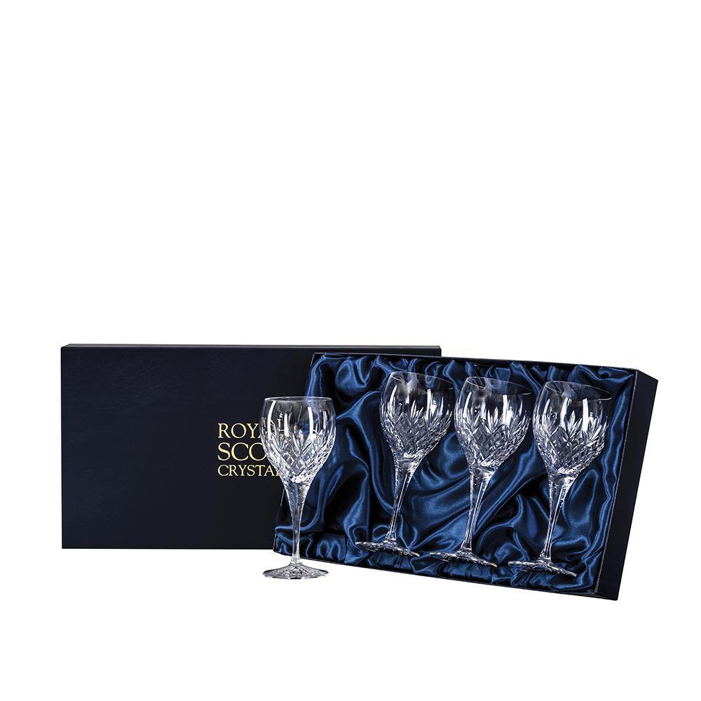 Four Large Size Wine Glasses - Edinburgh - Gallery Gifts Online
