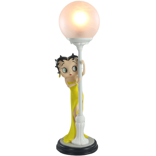 Betty Boop Hide & Seek Lamp Yellow Glitter Dress (Betty Boop) - Gallery Gifts Online 