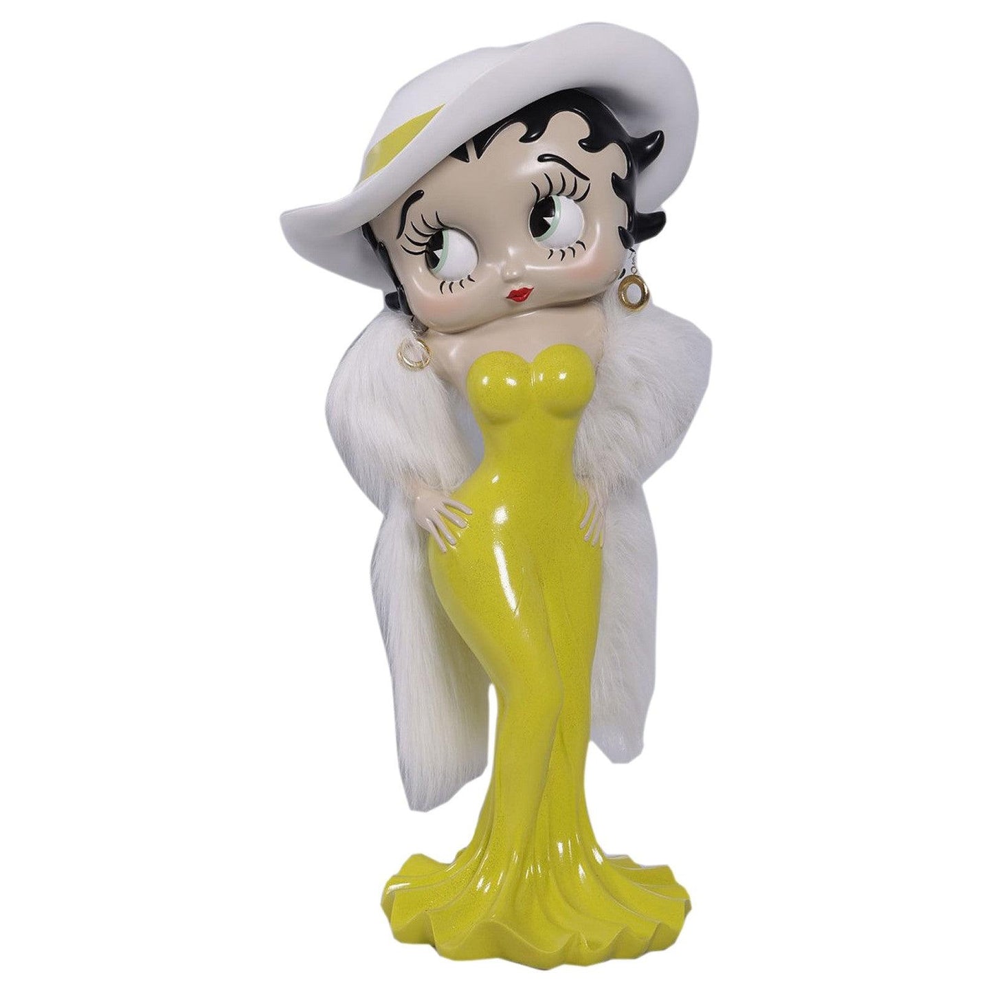 Betty Boop Madam 3ft Yellow Glitter Dress (Betty Boop) - Gallery Gifts Online 