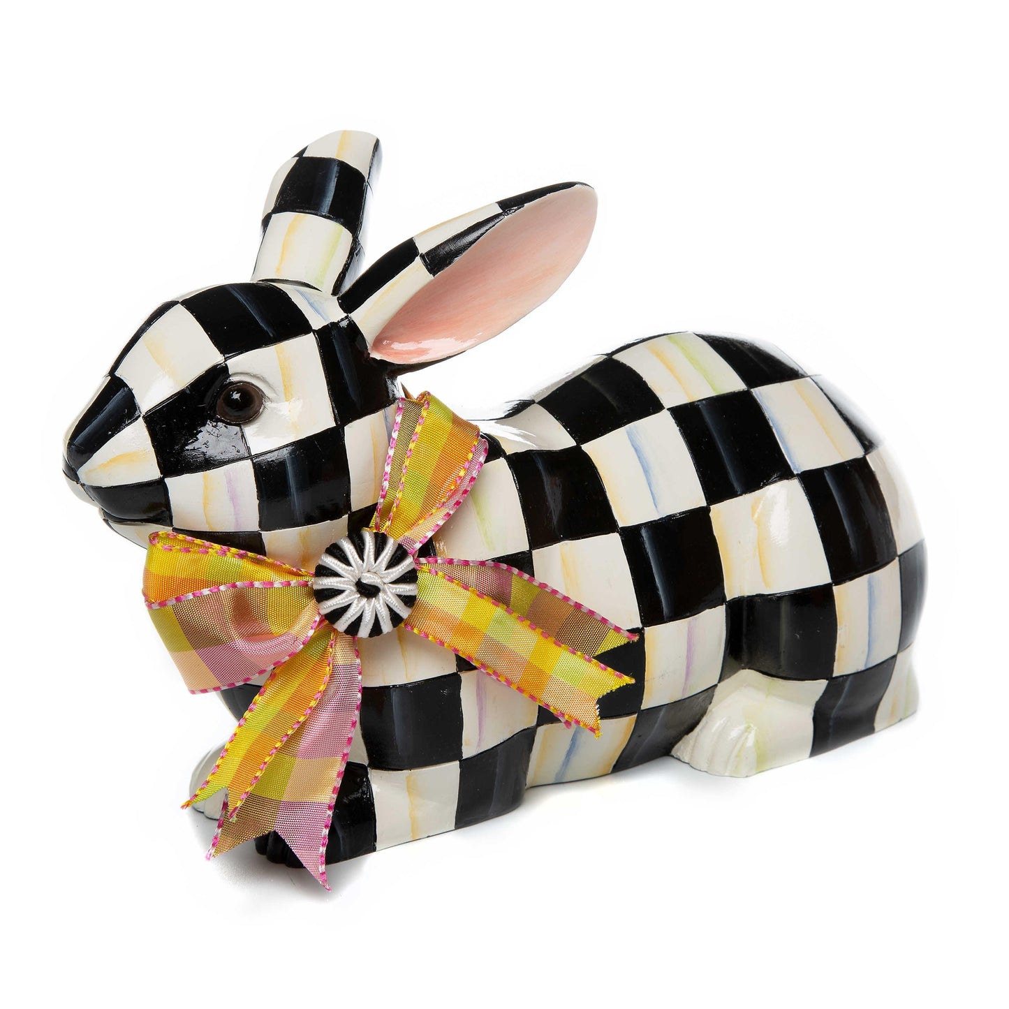 Courtly Check Resting Bunny (Mackenzie Childs) - Gallery Gifts Online