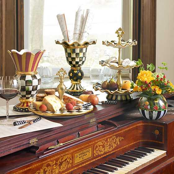 Courtly Check Stately Vase - Gallery Gifts Online