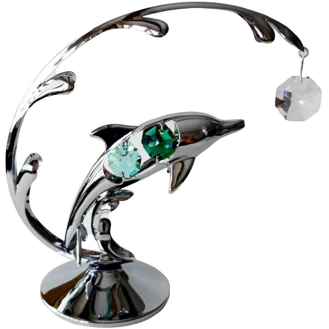 Dolphin Under Wave (Crystal World) - Gallery Gifts Online