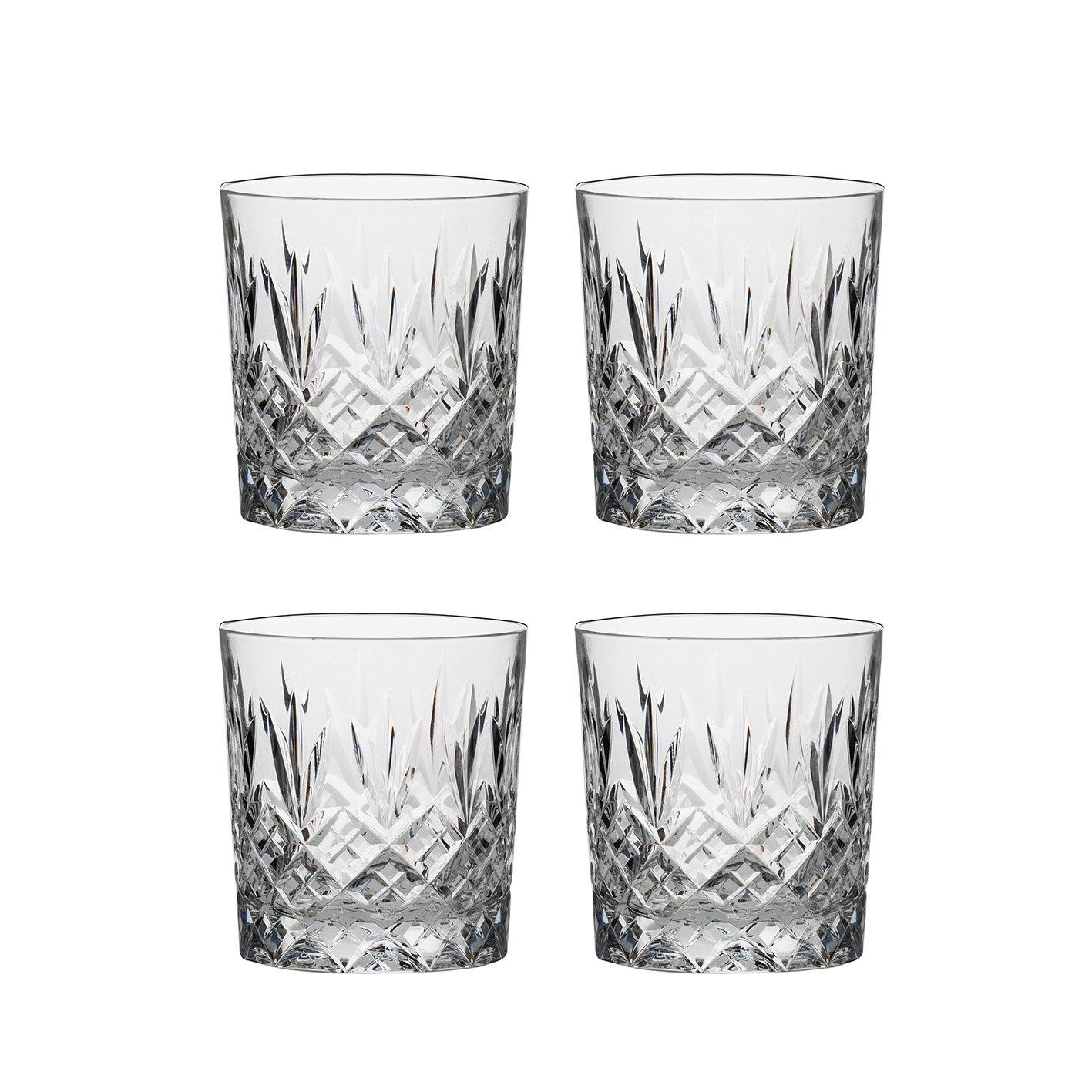 Four Large Size Tumblers - Edinburgh (Royal Scot Crystal) - Gallery Gifts Online