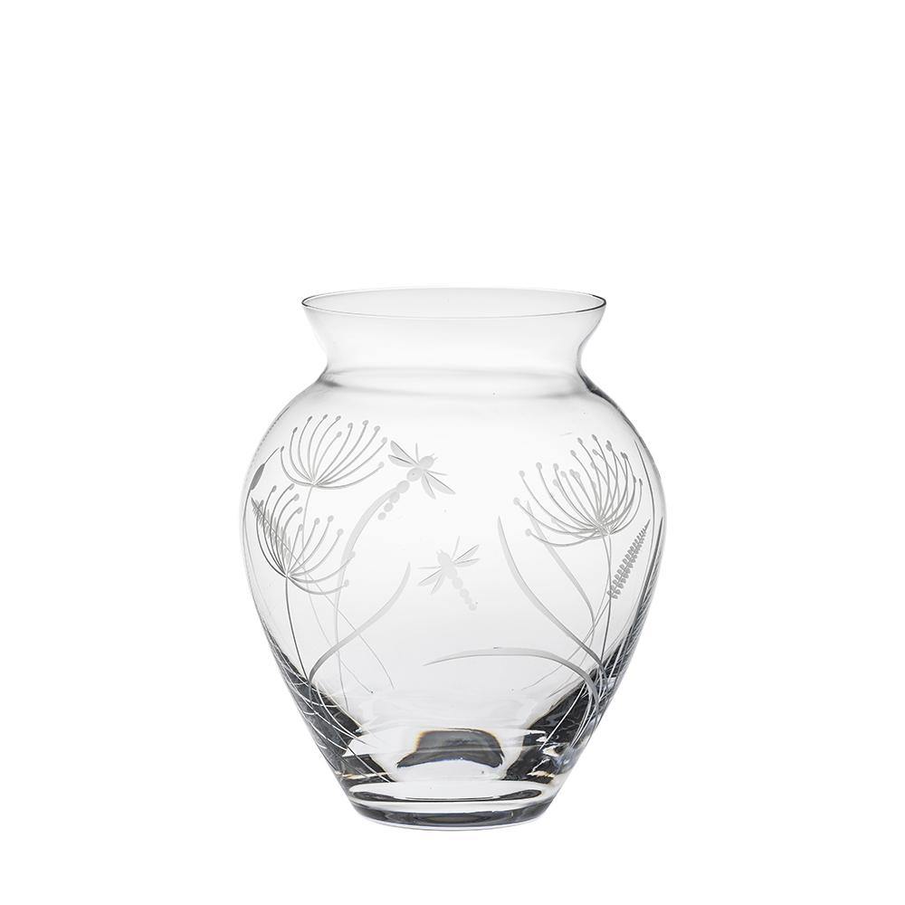 Large Posy Vase - Dragonfly (Royal Scot Crystal) - Gallery Gifts Online