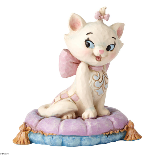 Marie on Pillow Mini Figurine (Disney Traditions by Jim Shore) - Gallery Gifts Online 