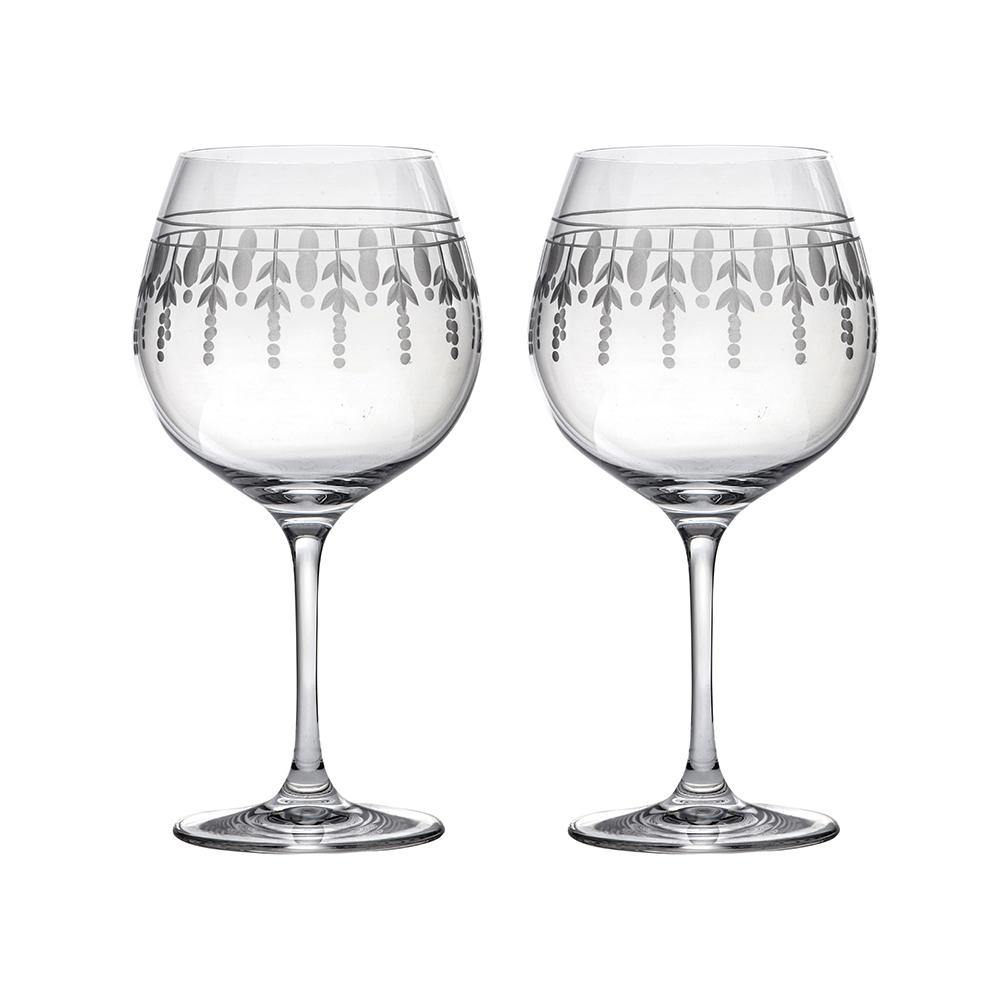Nouveau Gin & Tonic Pair Copa Glasses (Royal Scot Crystal) - Gallery Gifts Online
