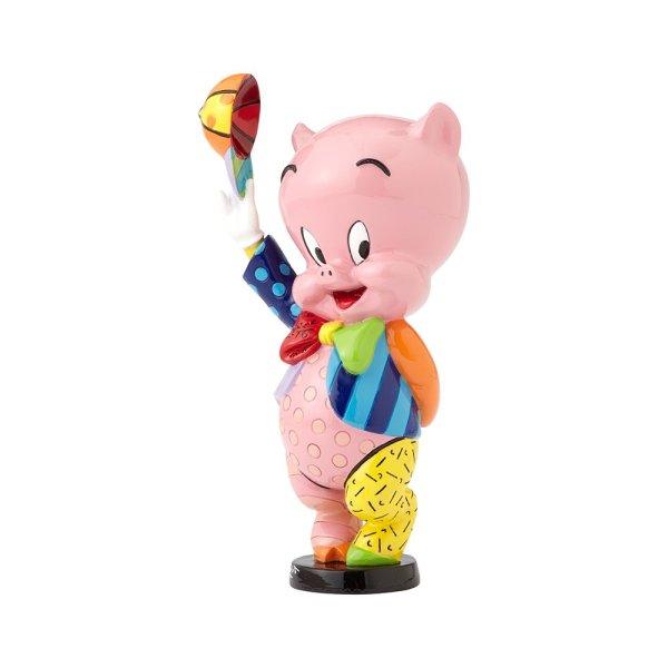 Porky Pig with Baseball Cap Figurine (Looney Tunes by Romero Britto) - Gallery Gifts Online