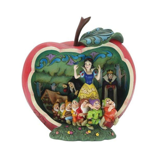 Snow White Apple Scene Masterpiece Figurine (Disney Traditions by Jim Shore) - Gallery Gifts Online 