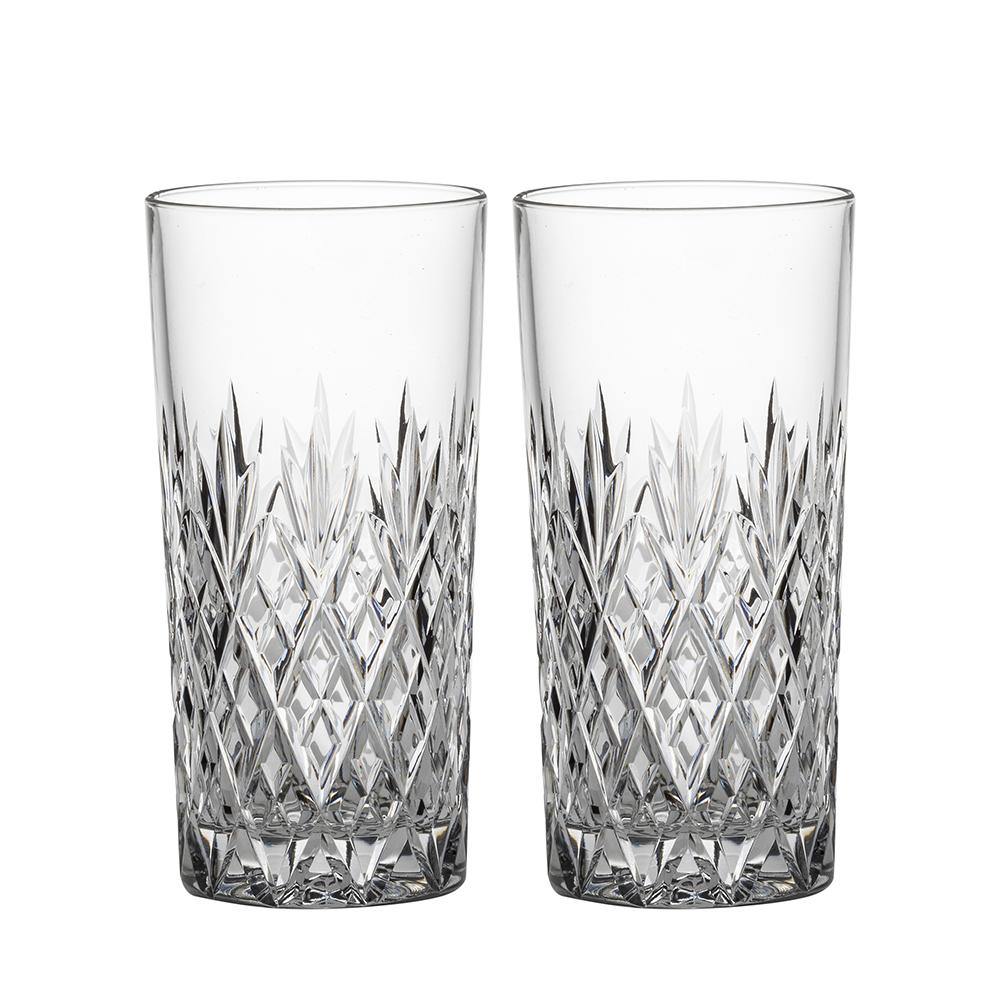 Tall Tumbler Pair - Edinburgh (Royal Scot Crystal) - Gallery Gifts Online