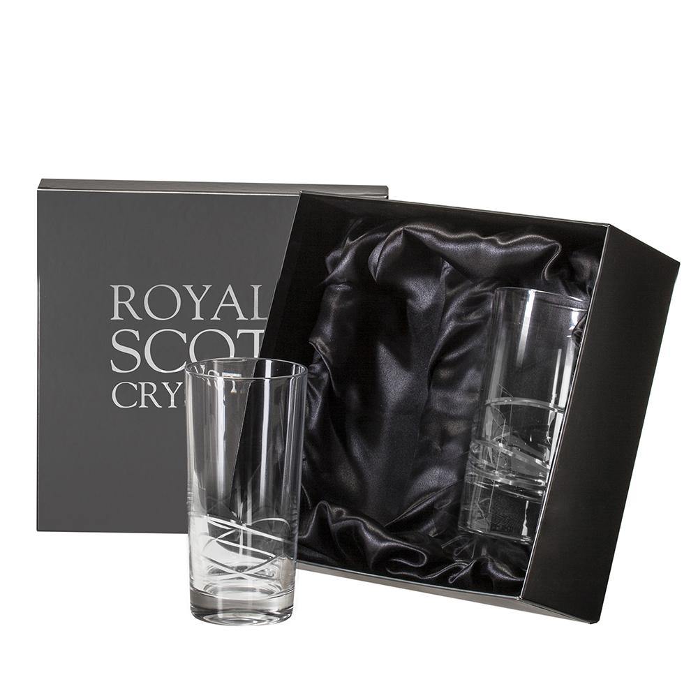 Tall Tumbler Pair - Skye (Royal Scot Crystal) - Gallery Gifts Online