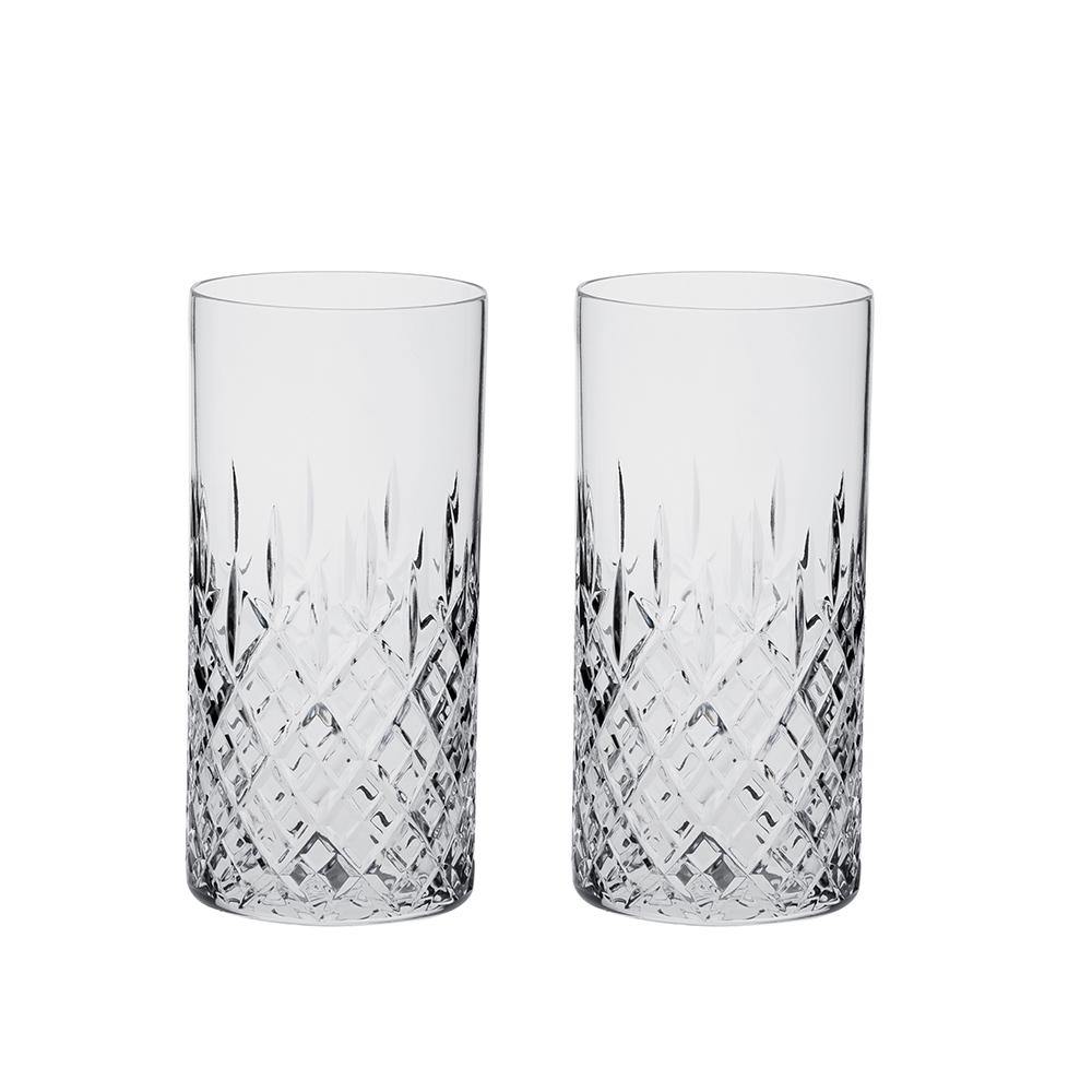 Tall Tumblers Pair - London (Royal Scot Crystal) - Gallery Gifts Online