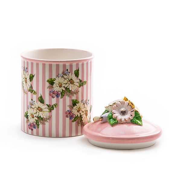 Wildflowers Small Canister - Pink (Mackenzie Childs) - Gallery Gifts Online 