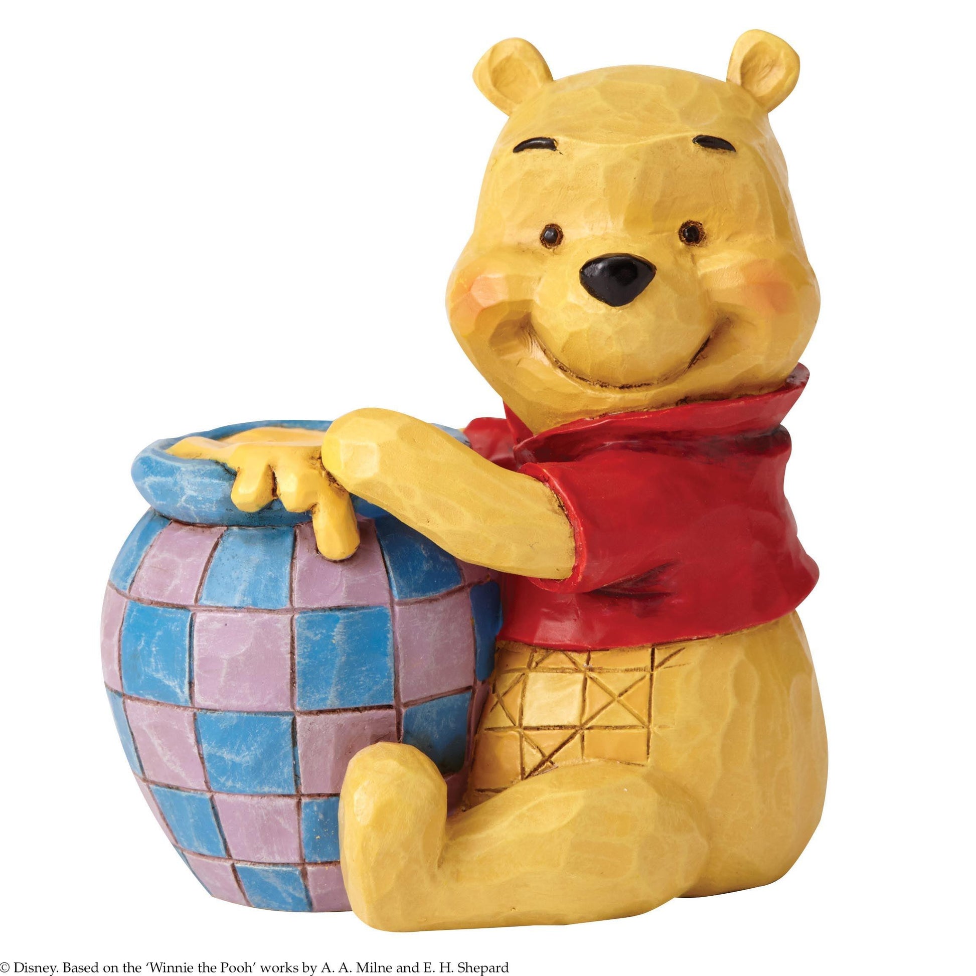Winnie the Pooh with Honey Pot Mini Figurine (Disney Traditions by Jim Shore) - Gallery Gifts Online 