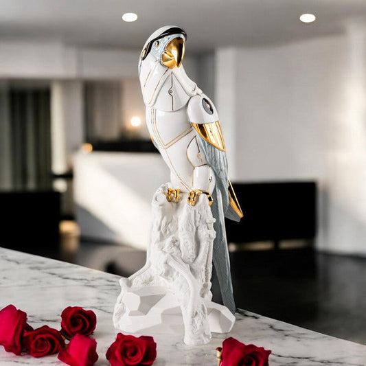 Macaw Bird Cyborg Sculpture Lladro