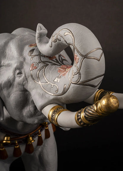 Oriens Elephant Sculpture. Limited Edition 500 Pieces (Lladro Special Order)