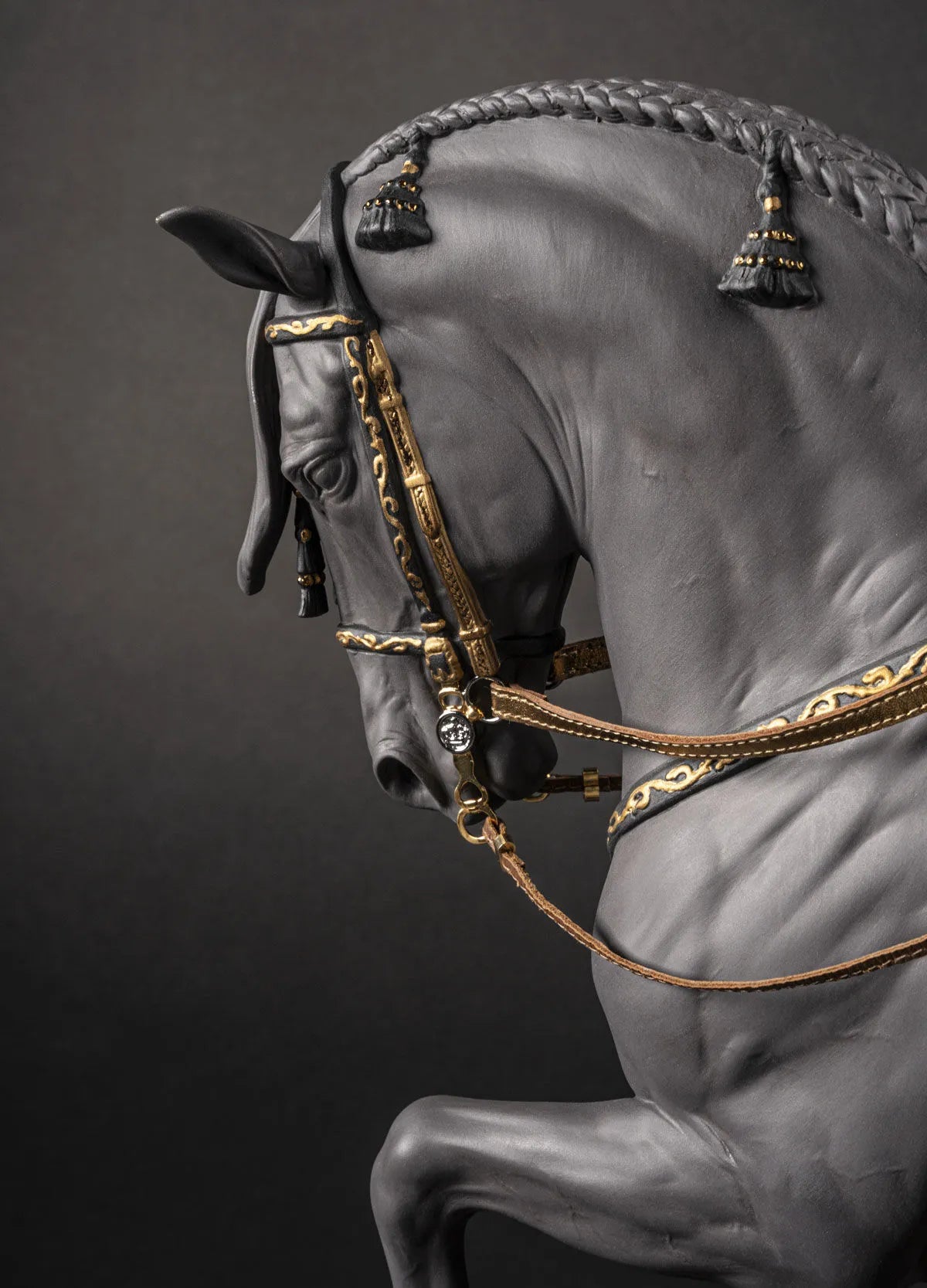 Spanish pure breed Sculpture. Black. Limited Edition 500 Pieces (Lladro Special Order)