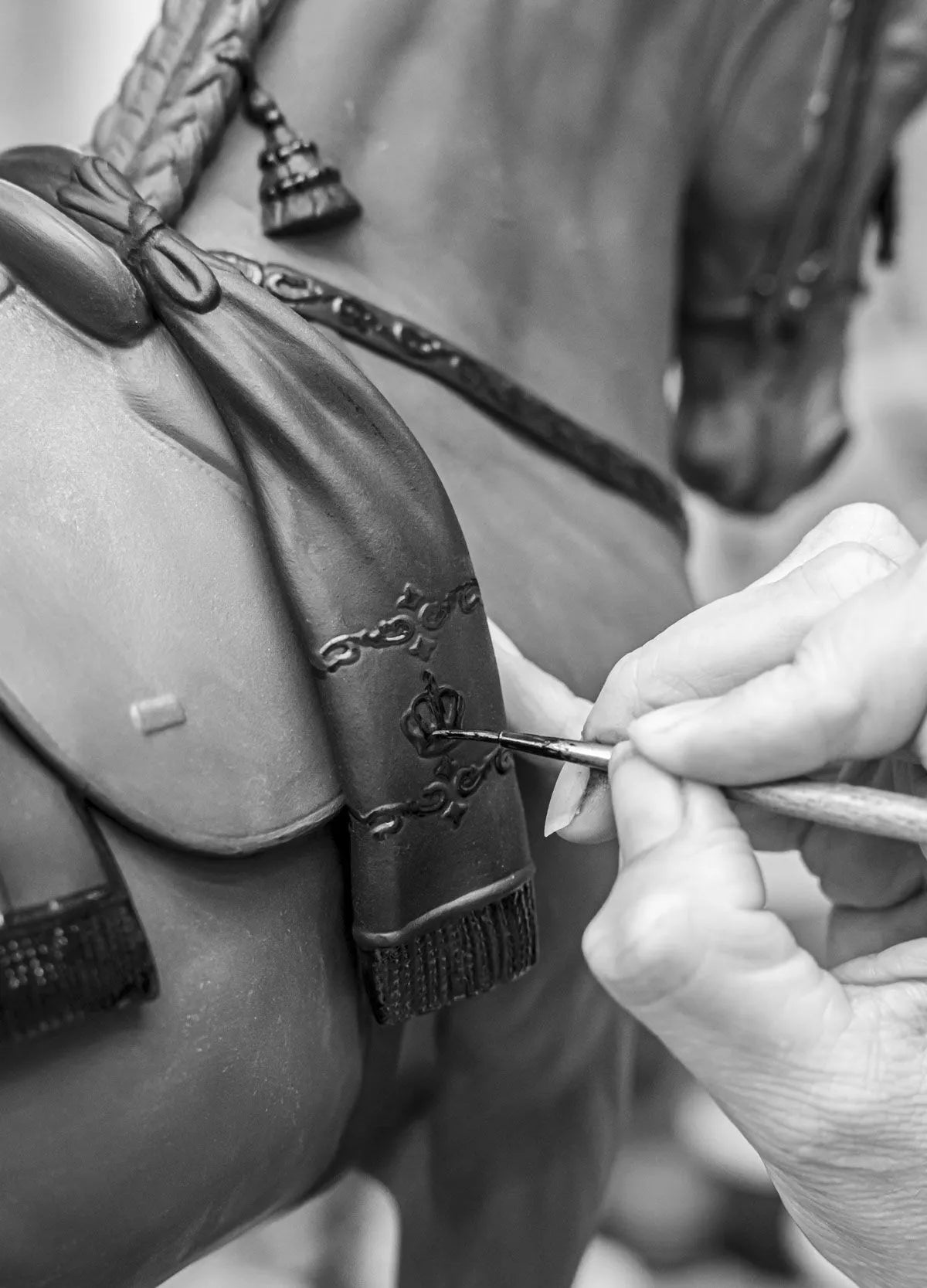 Spanish pure breed Sculpture. Black. Limited Edition 500 Pieces (Lladro Special Order)