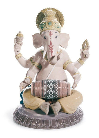 Mridangam Ganesha (Lladro Special Order)