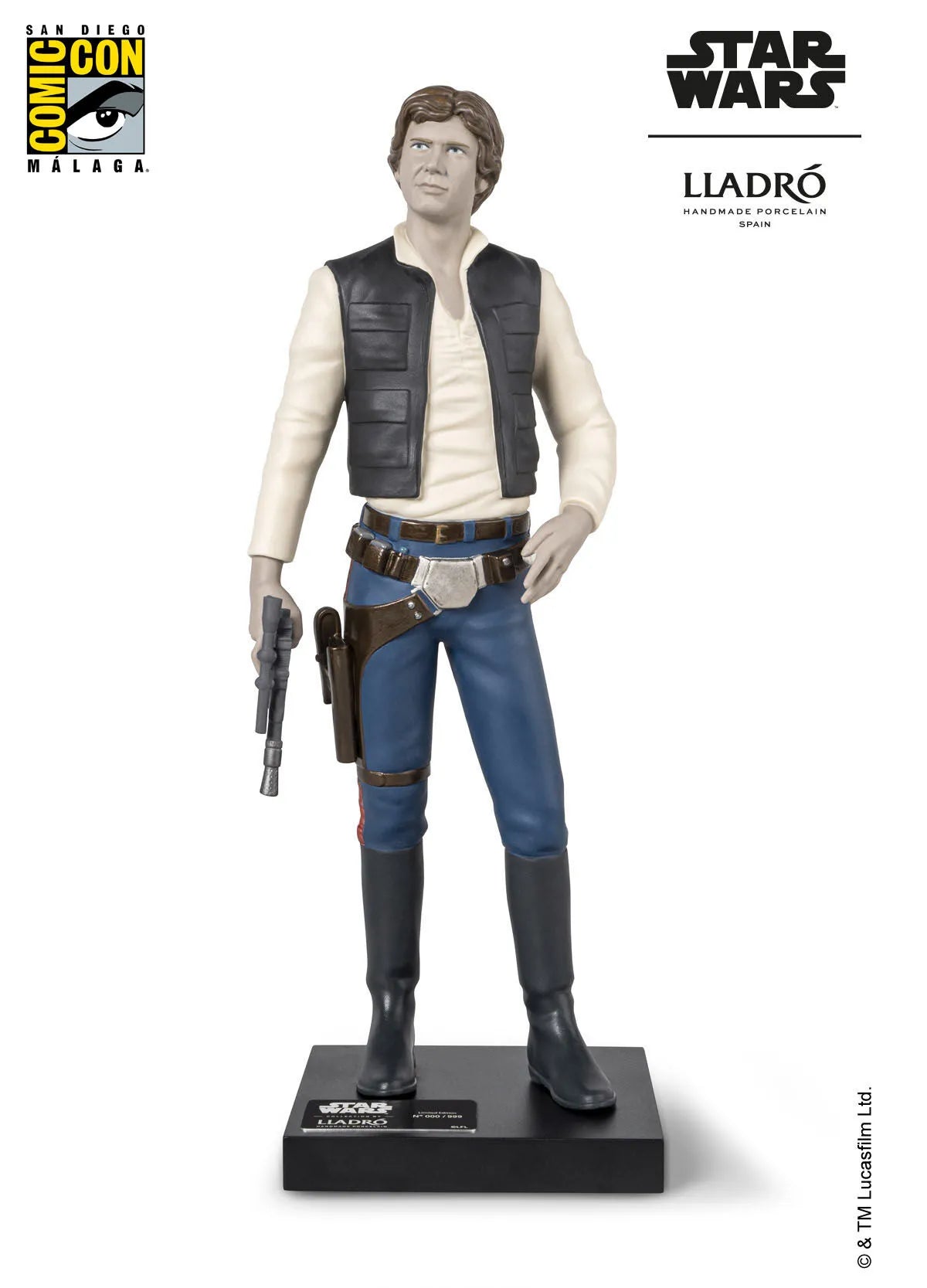 Han Solo™ Sculpture. Limited Edition 999 Pieces (Lladro Special Order)