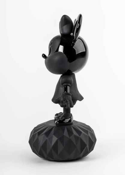 Minnie Total Black Sculpture (Lladro Special Order)