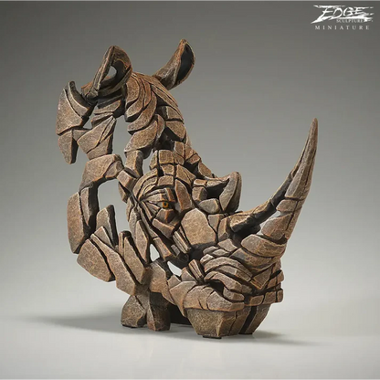 Miniature Rhinoceros Bust (Edge Sculpture by Matt Buckley)