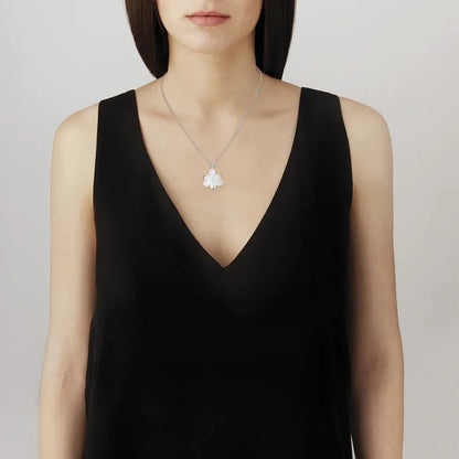 Fleur De Neige Pendan - Clear Crystal (Lalique)