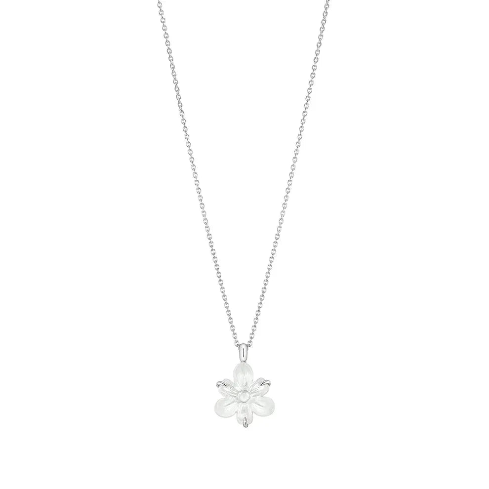 Fleur De Neige Pendan - Clear Crystal (Lalique)