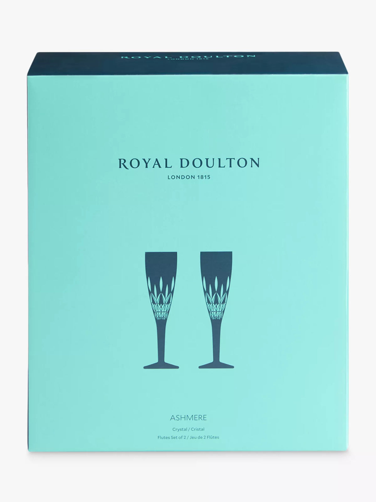 Ashmere Flute (Set of 2) (Royal Doulton Crystal)