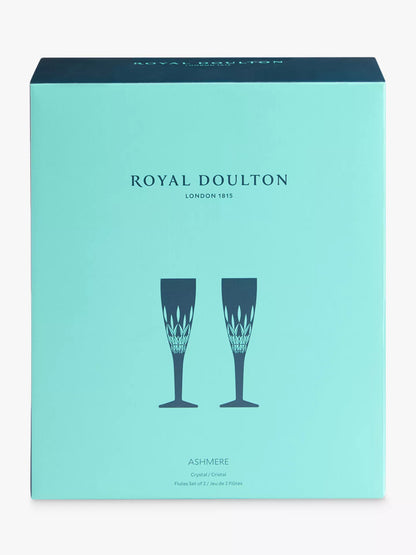 Ashmere Flute (Set of 2) (Royal Doulton Crystal)