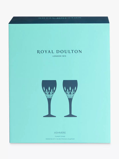 Ashmere Wine Goblet (Set of 2) (Royal Doulton Crystal)