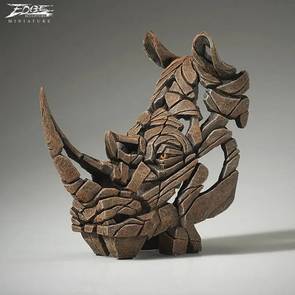 Miniature Rhinoceros Bust (Edge Sculpture by Matt Buckley)