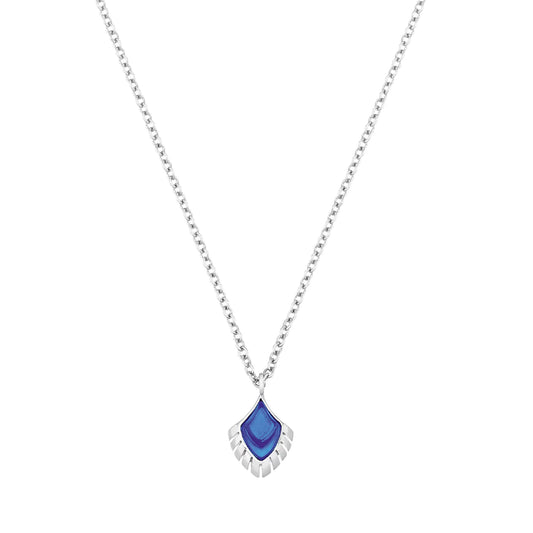 Paon Pendant - Blue Crystal (Lalique)