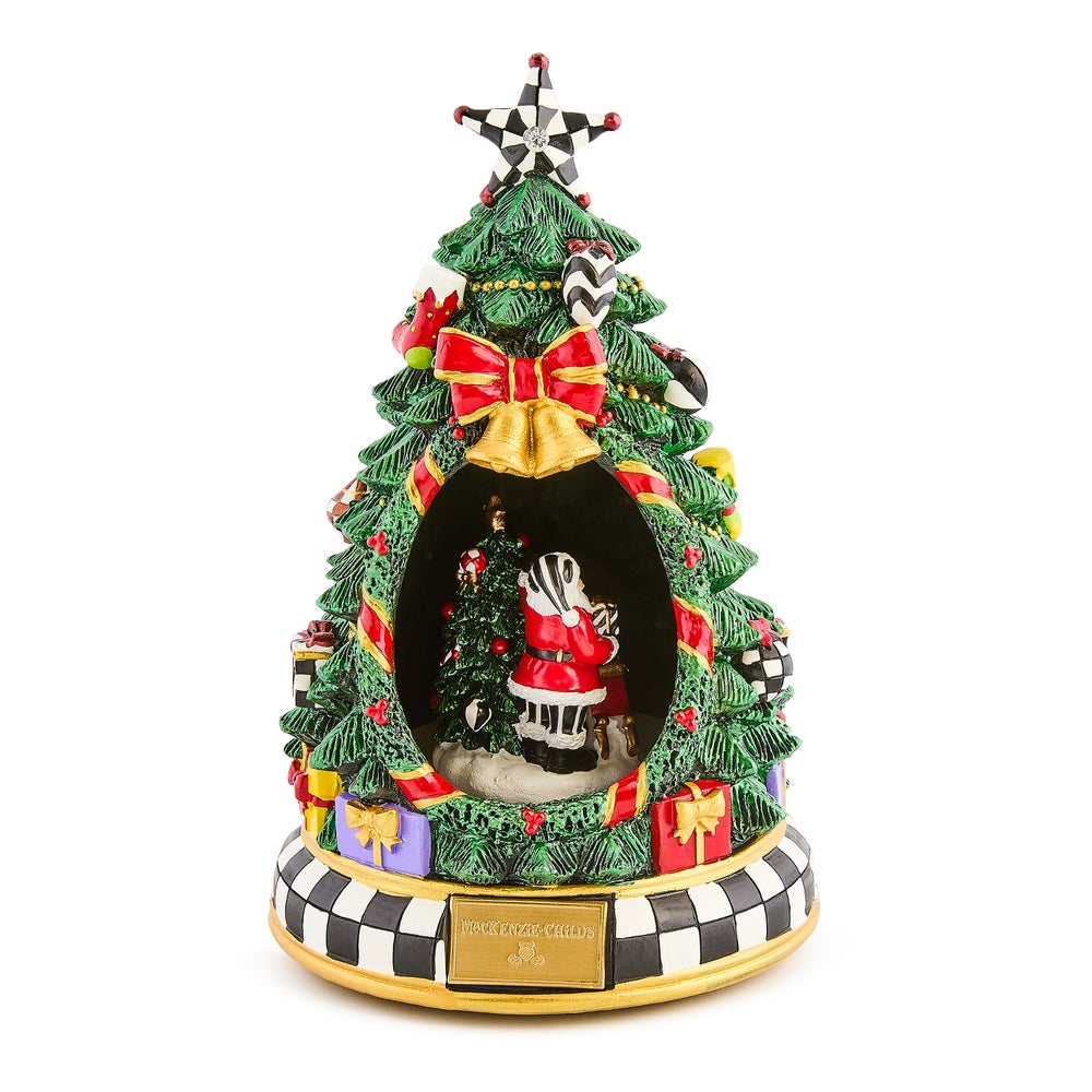 Courtly Christmas Tree & Santa Musical Display (Mackenzie Childs)