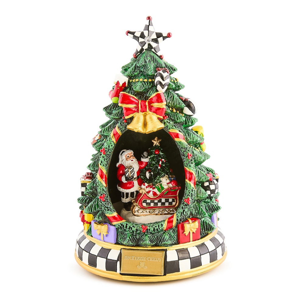 Courtly Christmas Tree & Santa Musical Display (Mackenzie Childs)