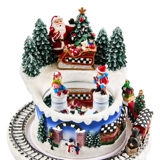 Musical Ice Skating Winter Scene (Mackenzie Childs)