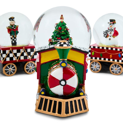 Holiday Train Snow Globe Set, Set of 3 (Mackenzie Childs)