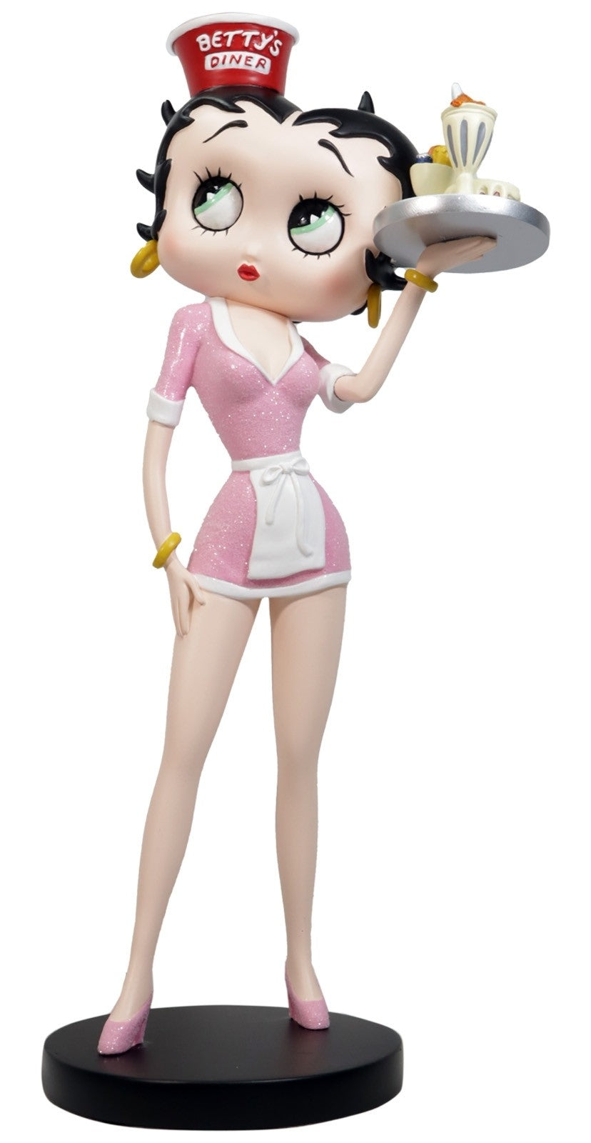 Betty Boop Diner Waitress Pink Glitter Dress (Betty Boop)