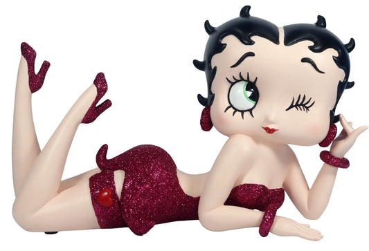 Betty Boop Lying Down Pink Fuchsia Glitter Dress (Betty Boop)